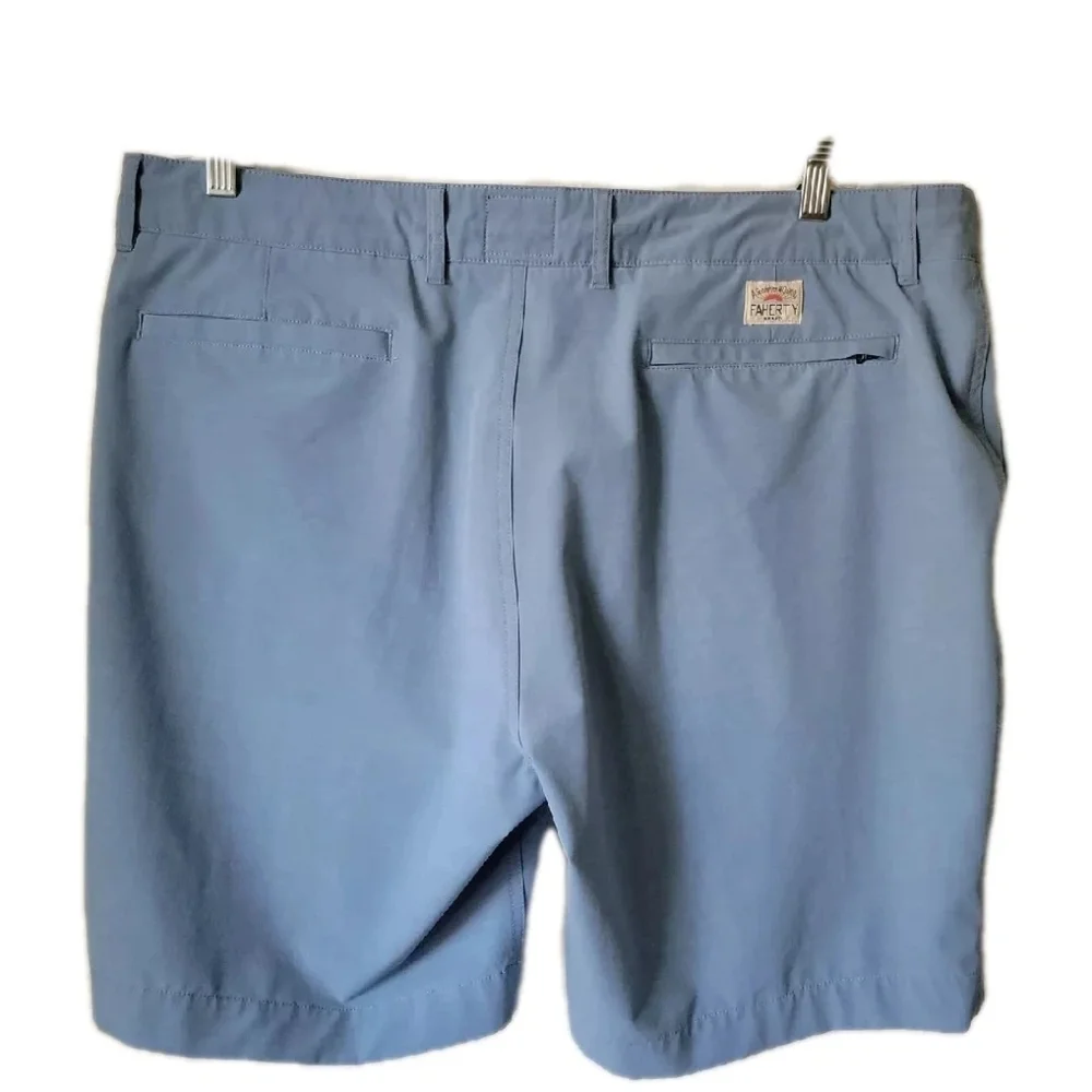 Men's Faherty All Day Light Blue Shorts